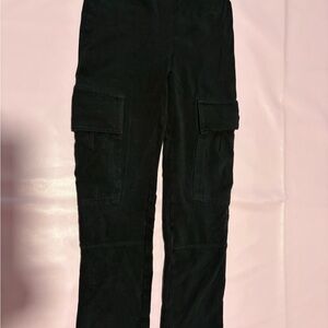 Kids Black Cargo Leggings